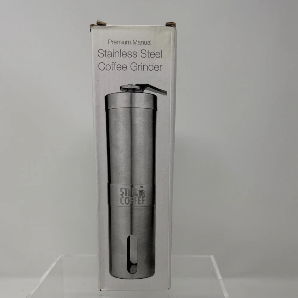 Steel Coffee Grinder Set with Scoop